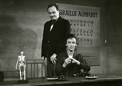 Curt Broberg och Marianne Aminoff i Miraklet på Helsingborgs stadsteater 1960.