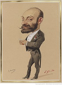 Caricature by Eugène Giraud, 1867