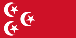 2. Vlag van die Khedivate van Egipte en Soedan (pre-1914) en die Sultanate van Egipte en Soedan, 1914 tot 1922