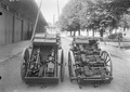 Could be transported on a cart (left) with ammo in another one