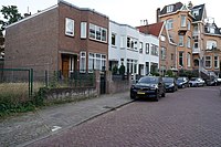 Helmstraat 2 t/m 2G Den Haag - Scheveningen, hoek Scheveningseweg waar Villa Esher Surrey gestaan moet hebben