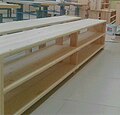 Making benches in a carpentry workshop