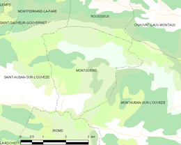 Montguers - Localizazion