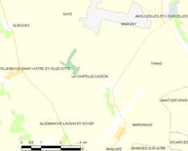 Mapa obce La Chapelle-Lasson