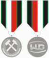 Odznaka Honorowa Zasłużonego dla Bezpieczeństwa w Górnictwie.