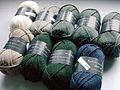 Several skeins of yarn