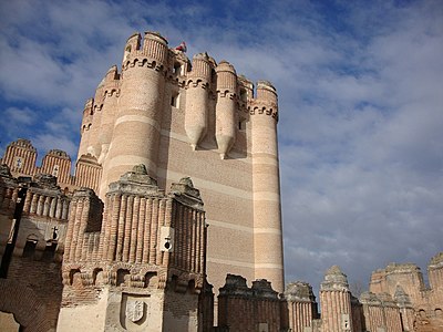 Escaraguaitas de la torre del homenaje del castillo de Coca