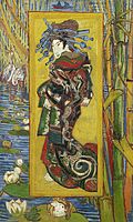 Courtesan (berdasarkan karya Eisen), 1887. Museum Van Gogh, Amsterdam
