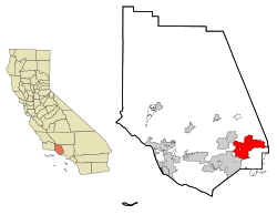 Location in Ventura County and the state of California