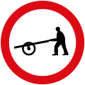 No entry for handcarts