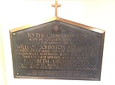 William Johnston Almon Plaque, St. Paul's Church (Halifax)