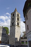 Der Campanile (Glockenturm) der Chiesa (Kirche) Santa Maria Inter Vineas