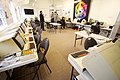 A classroom with BBC micro computers.