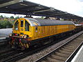 Image 43London Underground Battery-electric locomotive L16 designed to operate over tracks where the traction current is turned off for maintenance work.