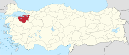 Kaart van Bursa