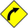Curve to right