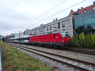 DSB EB 3208 at Østerport Station.