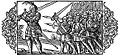 Starkad mène ceux qui sont oppressés par les neuf frères, par Olaus Magnus.