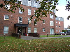 Flats c. 1980. Replaced Victorian villas