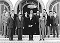 The Tunisian government in the garden of the palace in 1970