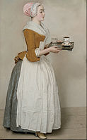 La chocolatera. Jean-Étienne Liotard, hacia 1744