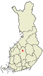 Kannonkoski sur la mapo de Finnlando