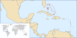 Location of Bahama