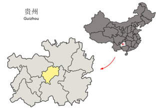 Lage Guiyangs in Guizhou, China