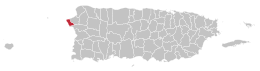 Locatie van Rincón in Puerto Rico