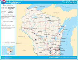 Wisconsin – Mappa