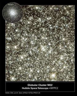 Die kern van Messier 22.