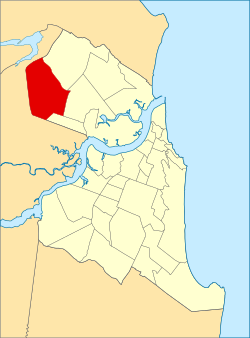 Localização do bairro Nossa Senhora da Apresentação no mapa de Natal