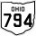 State Route 794 marker