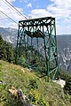 Eiserne Portalstütze der Raxseilbahn, gebaut 1926 von Simmering.