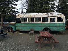 Replica bus used in "Into the Wild" film, 49th State Brewing Co, Alaska.jpg