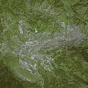 Satellite image of the Sarajevo Urban Area