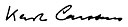 Karl Carstens, podpis