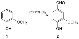 Sintesis vanillin kaedah Reimer