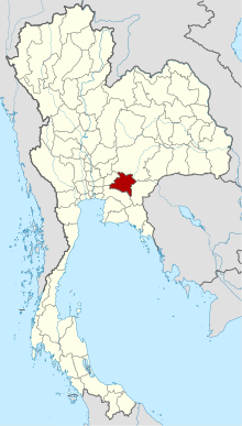 Map of Thailand highlighting Prachin Buri Province