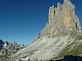 Lavaredohütte pod vrcholy Drei Zinnen