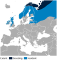 Distribution in Europe[2]