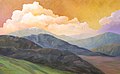 Yucaipa Mountains by David Fairrington, oil, 2010.