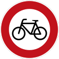 Zeichen 254 Verbot für Radfahrer