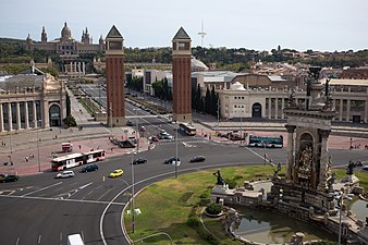 Panorámica desde la Plaza España.
