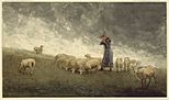 Shepherdess Tending Sheep, 1878
