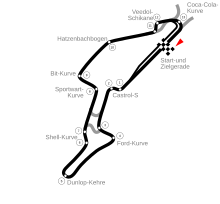 The Nürburgring in its 1997 configuration