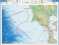 Cordell Bank National Marine Sanctuary map, with seamounts attached