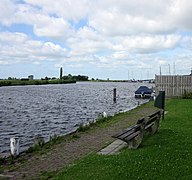 Eem river at Eemdijk, looking north.