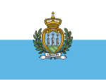 drapeau de Saint-Marin.