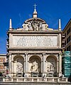Fountain of Moses in Rome.